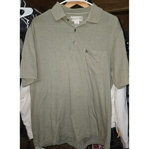 Vintage Grand Slam Original Penguin Polo Shirt Mens Medium Sage Green Short Slee